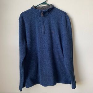 Izod Men's Navy Half-zip Pullover Size Large
